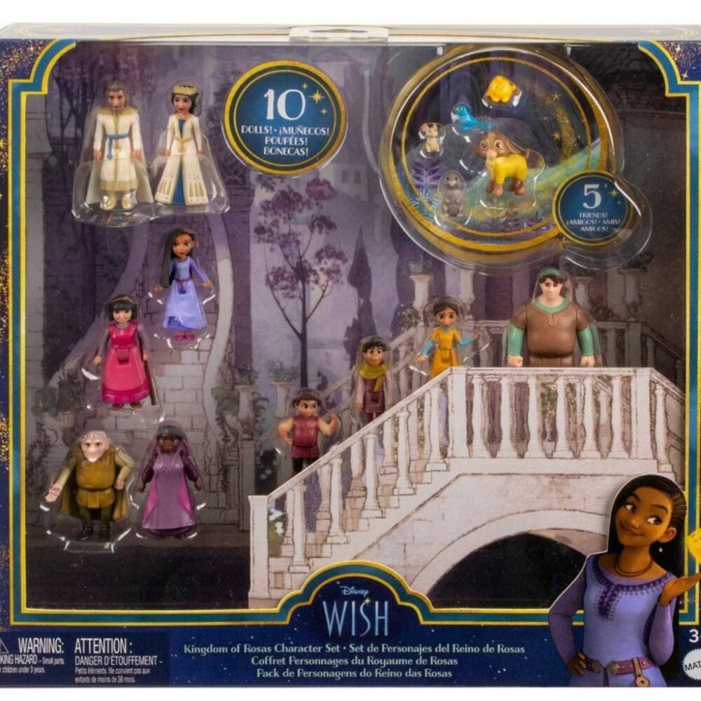 Disney WISH 15 piece Character Set - Kingdom of Rosas - Picture 2 of 10